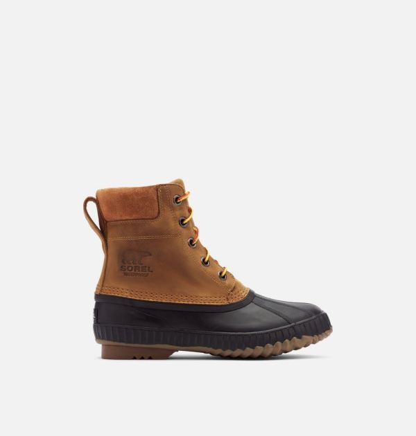 Sorel Shoes Mens Cheyanne II Lace Duck Boot-Chipmunk Black