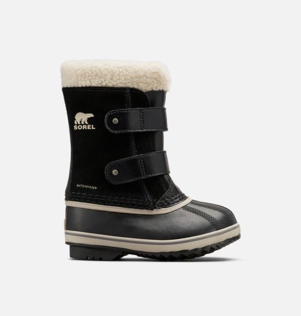 Sorel Shoes Children's 1964 Pac Strap Boot-Black