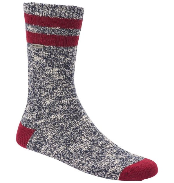 Sorel Shoes Women's Cotton Varsity Stripe Crew-Navy