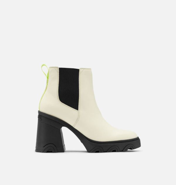 Sorel Shoes Women's Brex Heel Chelsea Bootie-Chalk Black