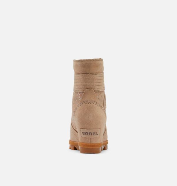 Sorel Shoes Youth Lexie Wedge Boot-Omega Taupe Rose Dust