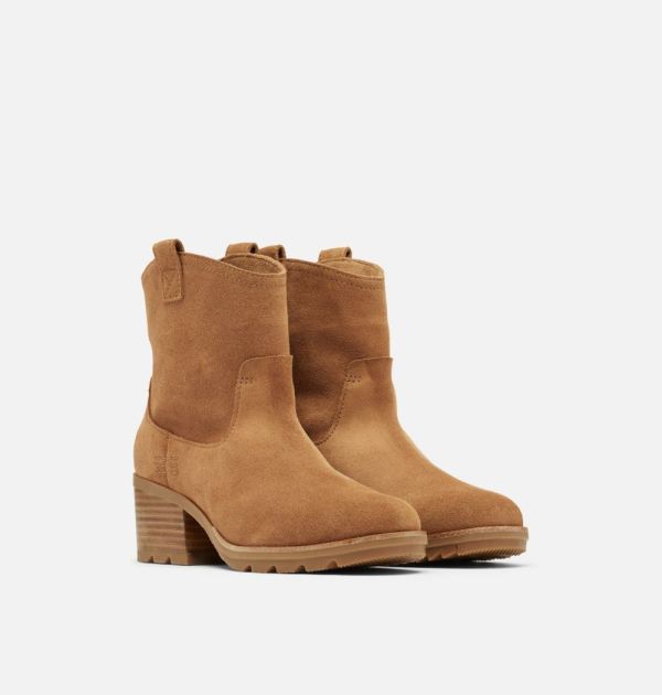 Sorel Shoes Women's Cate Pull On Bootie-Velvet Tan Gum 10