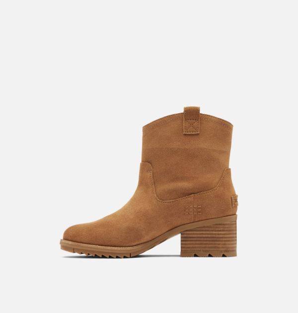 Sorel Shoes Women's Cate Pull On Bootie-Velvet Tan Gum 10