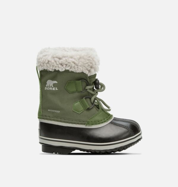 Sorel Shoes Children's Yoot Pac Nylon Boot-Hiker Green