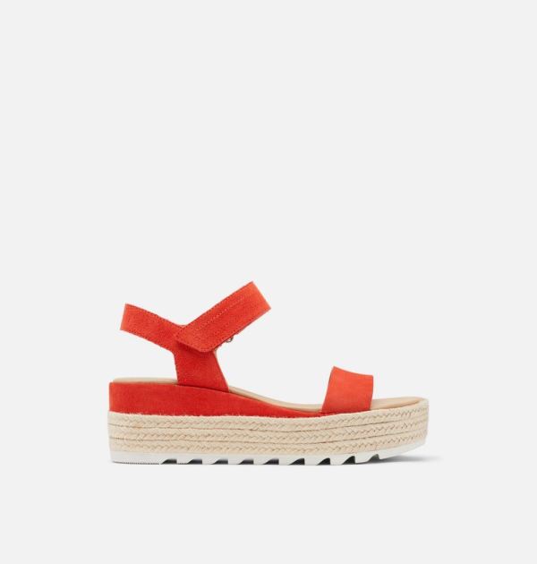 Sorel Shoes Women's Cameron Flatform Wedge Sandal-Signal Red