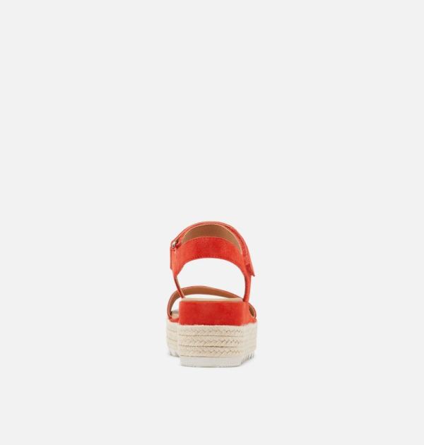 Sorel Shoes Women's Cameron Flatform Wedge Sandal-Signal Red