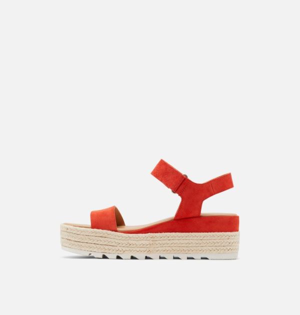 Sorel Shoes Women's Cameron Flatform Wedge Sandal-Signal Red