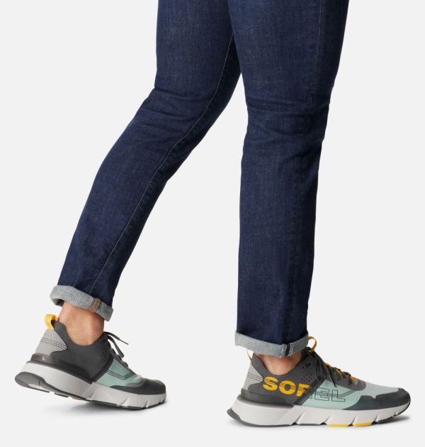 Sorel Shoes Men's Kinetic Rush Ripstop Sneaker-Grill Crushed Blue