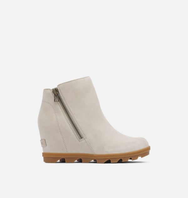 Sorel Shoes Women's Joan Of Arctic Wedge II Zip Bootie -Soft Taupe