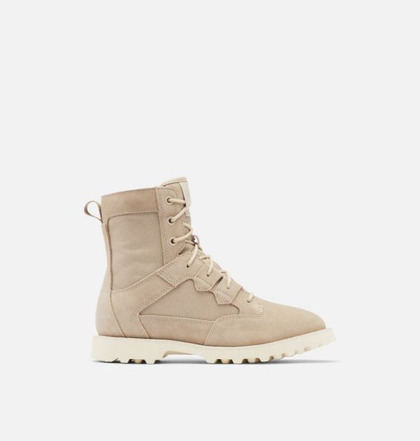 Sorel Shoes Women's Caribou OTM Bootie-Ancient Fossil Chalk