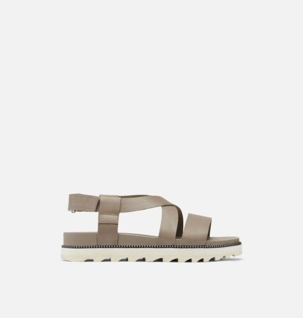 Sorel Shoes Womens Roaming Criss Cross Sandal-Khaki II
