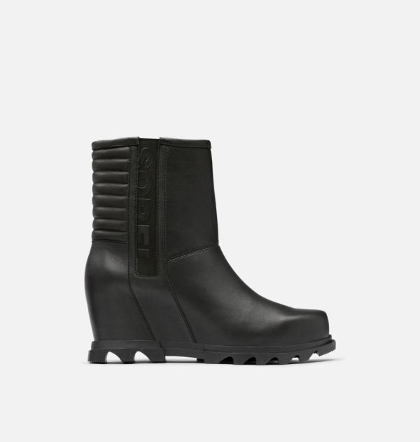 Sorel Shoes Women's Joan Of Arctic Wedge III Moto Bootie-Black Sea Salt