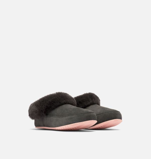 Sorel Shoes Women's Sorel Shoes Go - Coffee Run Slipper-Dark Moss Peach Blossom