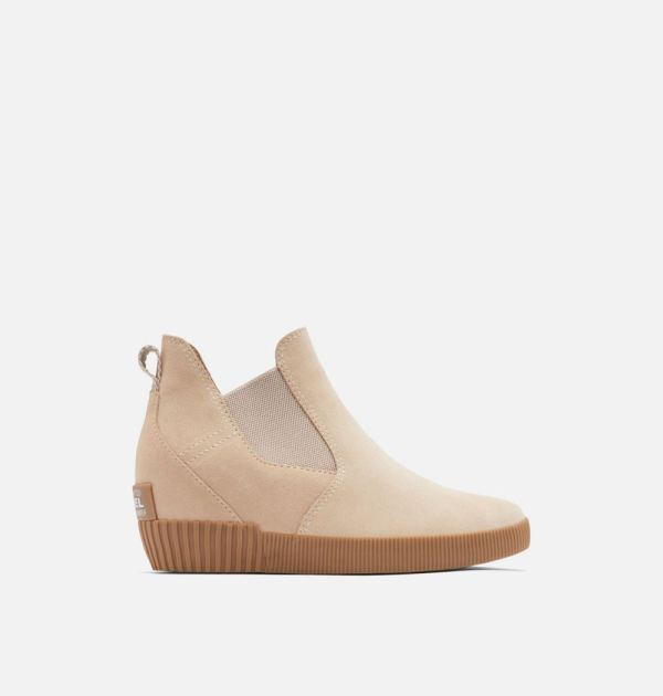 Sorel Shoes Women's Out 'N About Slip-On Wedge-Natural Tan White