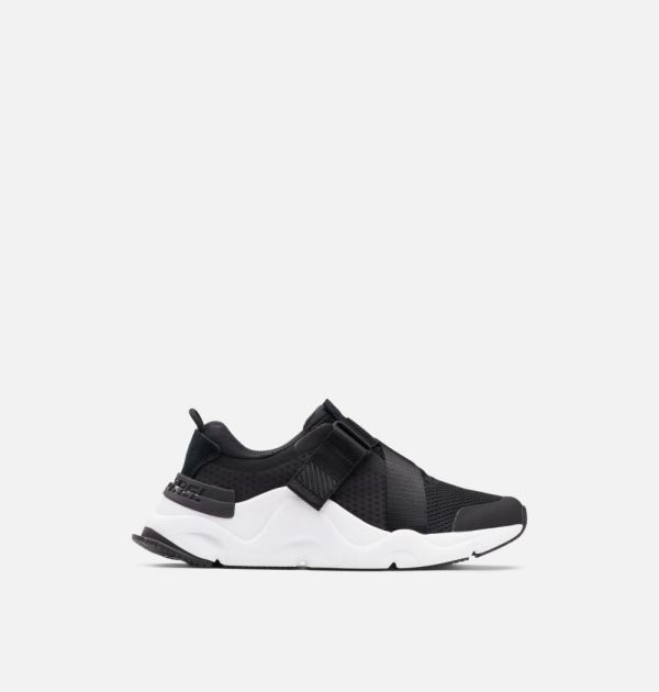 Sorel Shoes Women's Kinetic RNEGD Strap Sneaker-Black White