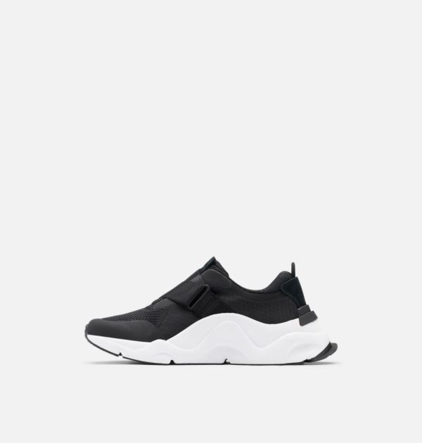Sorel Shoes Women's Kinetic RNEGD Strap Sneaker-Black White