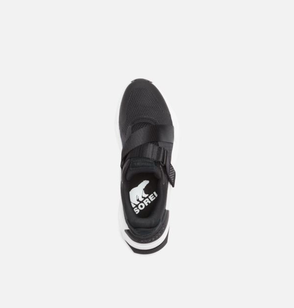Sorel Shoes Women's Kinetic RNEGD Strap Sneaker-Black White