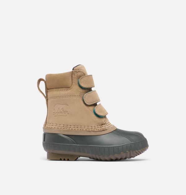 Sorel Shoes Children's Cheyanne II Strap Duck Boot -Khaki II