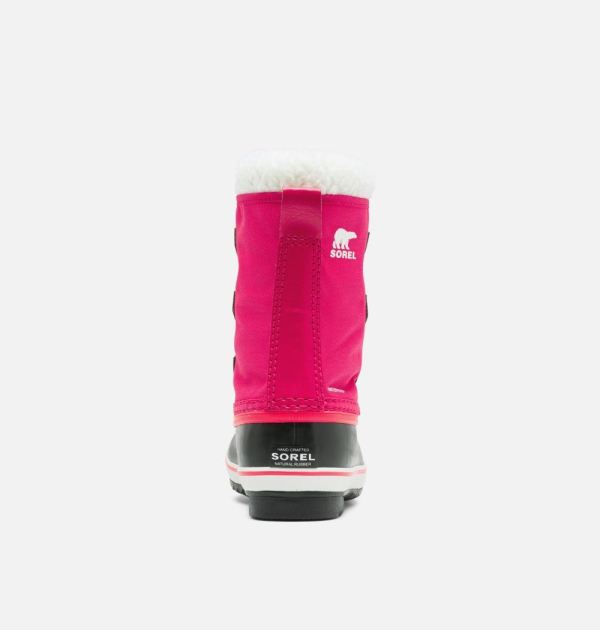 Sorel Shoes Youth Yoot Pac Nylon Boot-Bright Rose