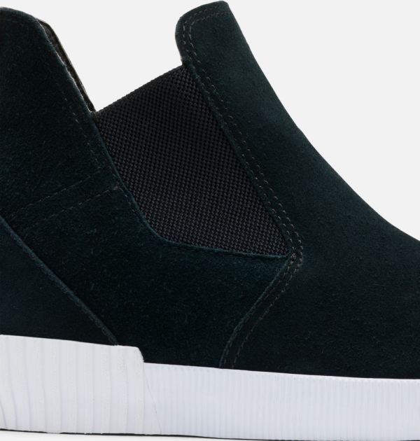 Sorel Shoes Women's Out 'N About Slip-On Wedge-Black White