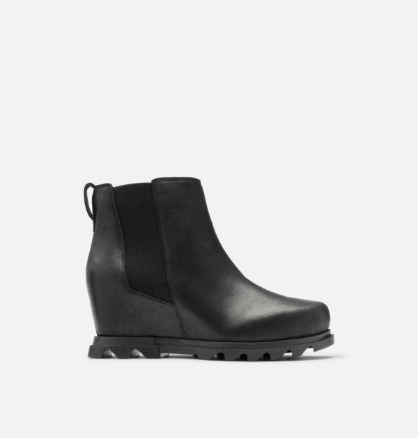 Sorel Shoes Women's Joan Of Arctic Wedge III Chelsea Bootie-Black Sea Salt