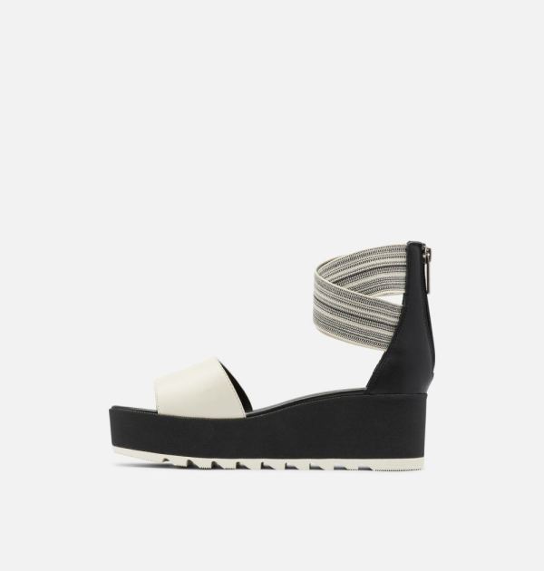 Sorel Shoes Women's Cameron Flatform Ankle Strap Wedge Sandal-Black Gore