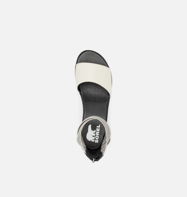 Sorel Shoes Women's Cameron Flatform Ankle Strap Wedge Sandal-Black Gore