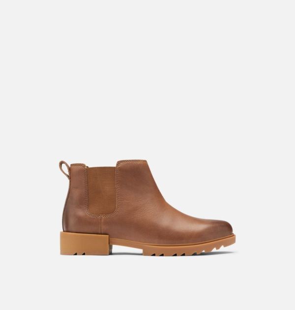 Sorel Shoes Women's Emelie II Chelsea Bootie-Hazelnut Leather Gum 2