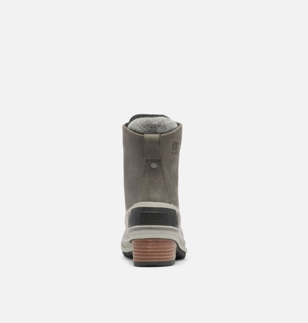 Sorel Shoes Womens Slimpack III Lace Duck Boot-Quarry