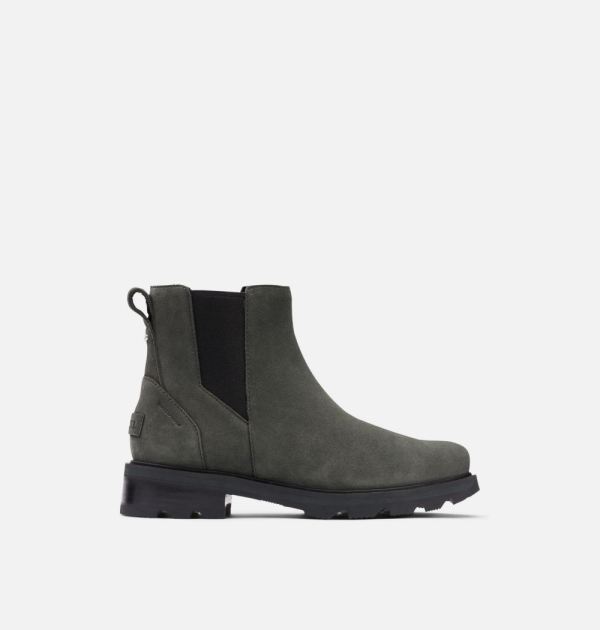 Sorel Shoes Women's Lennox Chelsea Bootie-Dark Moss Black