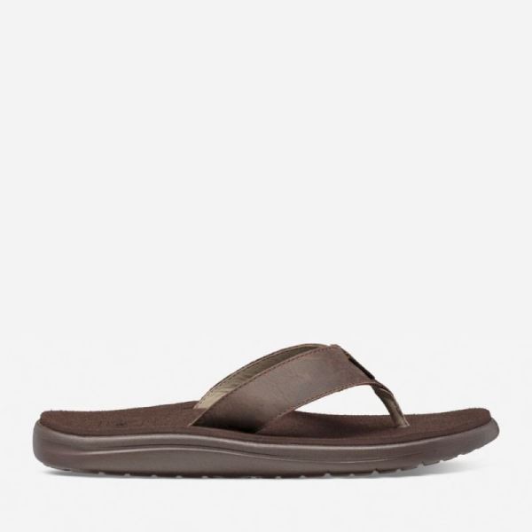 Teva | Men's Voya Flip Leather - CHOCOLATE BROWN