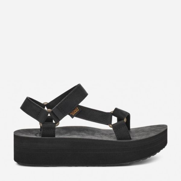 Teva | Women's Flatform Universal Up Leather - BLACK