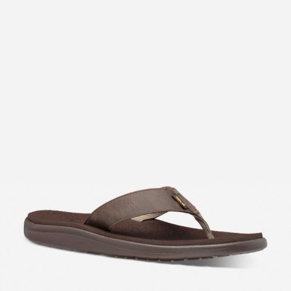 Teva | Men's Voya Flip Leather - CHOCOLATE BROWN