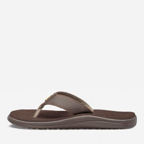 Teva | Men's Voya Flip Leather - CHOCOLATE BROWN