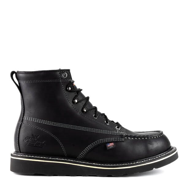 Thorogood AMERICAN HERITAGE MIDNIGHT SERIES 6" Black Moc Toe