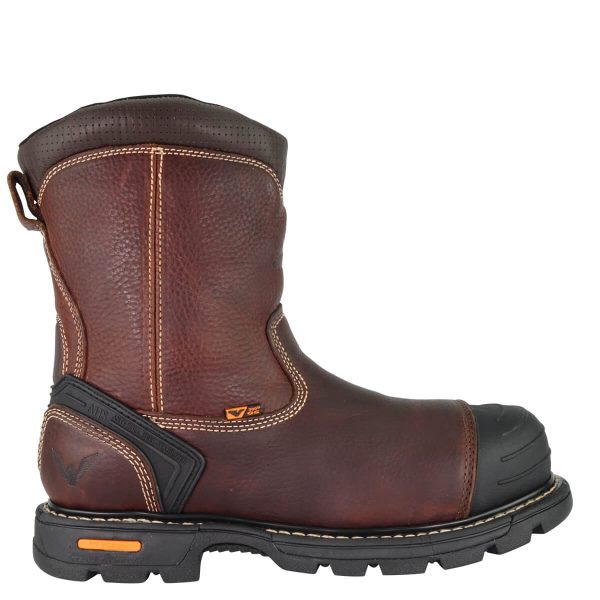 Thorogood GEN-Flex2 Series - 8" Brown Composite Safety Toe - Side-zip Wellington