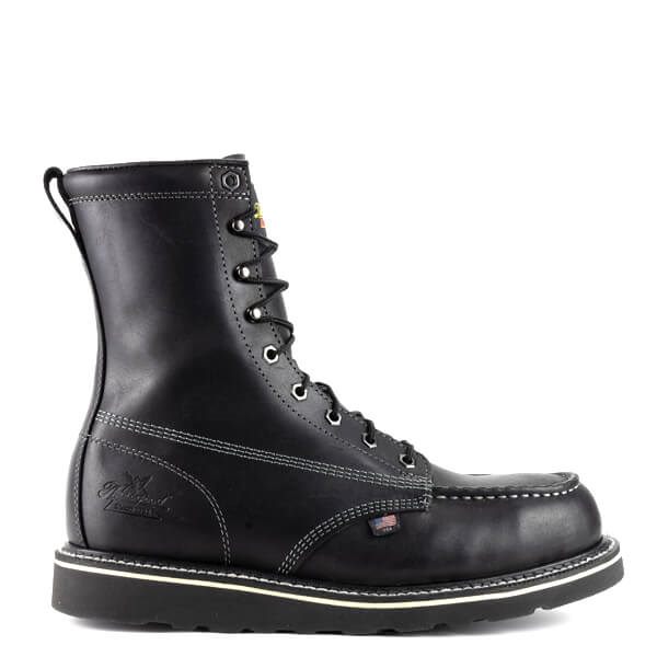 Thorogood AMERICAN HERITAGE MIDNIGHT SERIES 8?? Black Moc Safety Toe