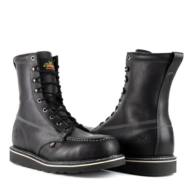 Thorogood AMERICAN HERITAGE MIDNIGHT SERIES 8?? Black Moc Safety Toe