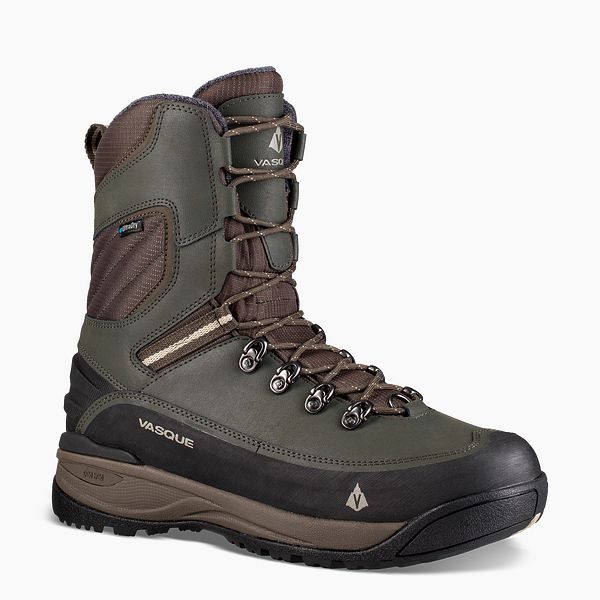 VASQUE BOOTS SNOWBURBAN II ULTRADRY MEN'S INSULATED WATERPROOF HIKING BOOT IN BROWN/TAN