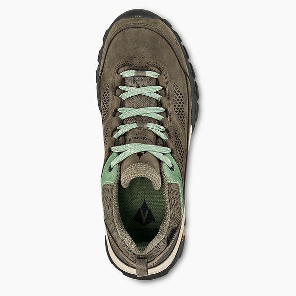 VASQUE BOOTS TALUS AT LOW ULTRADRY WOMEN'S WATERPROOF HIKING SHOE IN BROWN/GREEN
