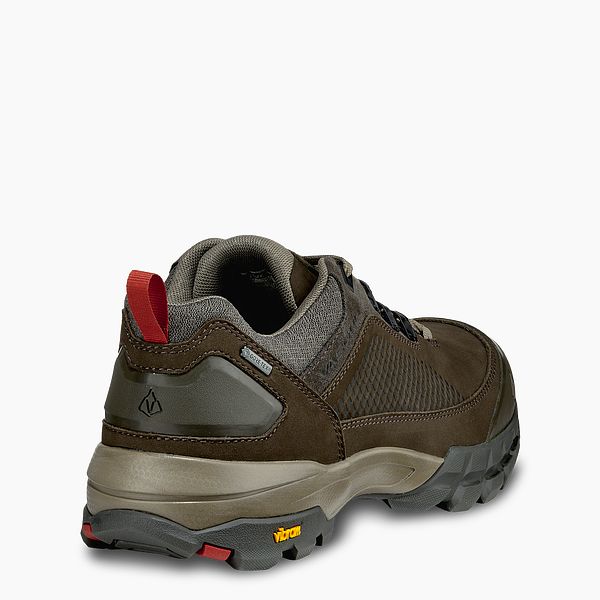 VASQUE BOOTS TALUS XT LOW GTX MEN'S WATERPROOF HIKING SHOE IN BROWN/RED