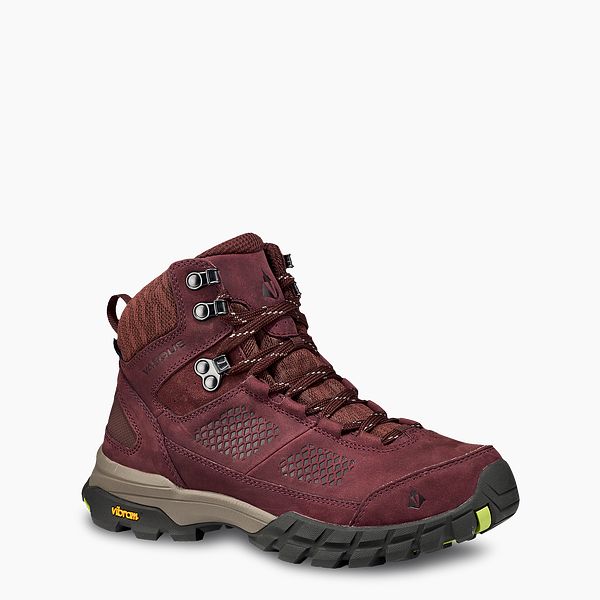 VASQUE BOOTS TALUS AT ULTRADRY WOMEN'S WATERPROOF HIKING BOOT IN PURPLE/GREEN