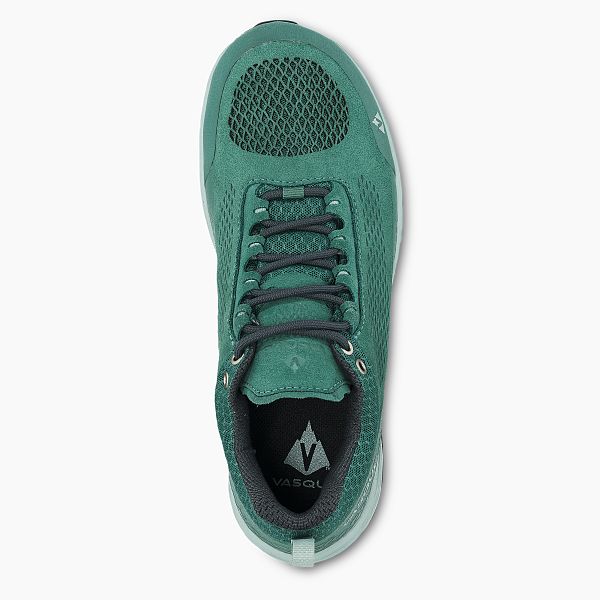 VASQUE BOOTS BREEZE LT LOW NTX WOMEN'S LIGHTWEIGHT WATERPROOF HIKING SHOE IN GREEN