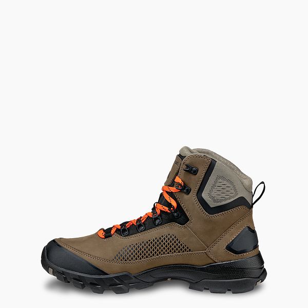 VASQUE BOOTS TALUS XT GTX MEN'S WATERPROOF HIKING BOOT IN BROWN/ORANGE
