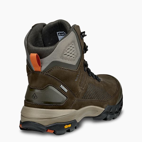 VASQUE BOOTS TALUS XT GTX MEN'S WATERPROOF HIKING BOOT IN BROWN/ORANGE