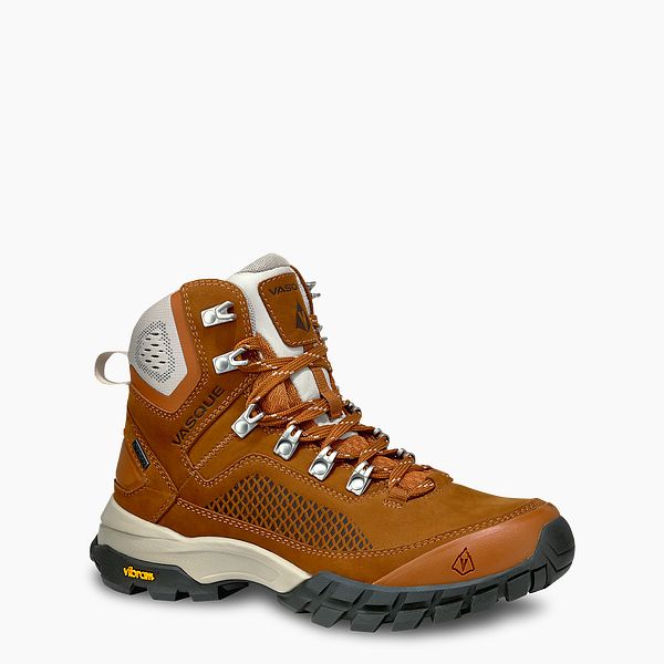 VASQUE BOOTS TALUS XT GTX WOMEN'S WATERPROOF HIKING BOOT IN BROWN/GRAY