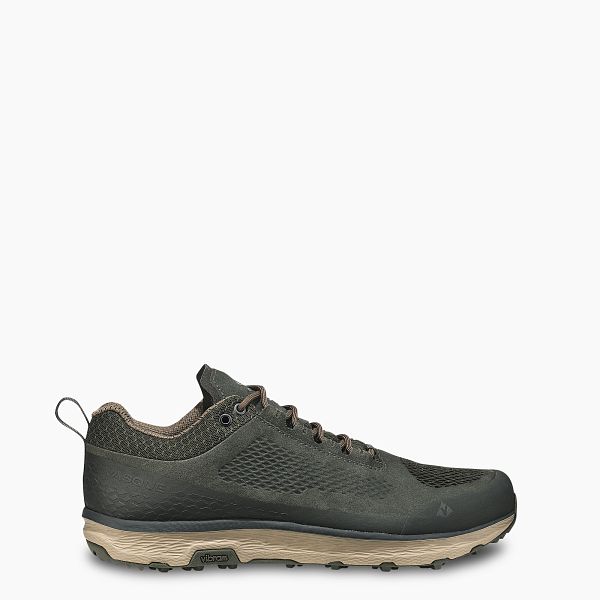 VASQUE BOOTS BREEZE LT LOW NTX MEN'S LIGHTWEIGHT WATERPROOF HIKING SHOE IN GRAY