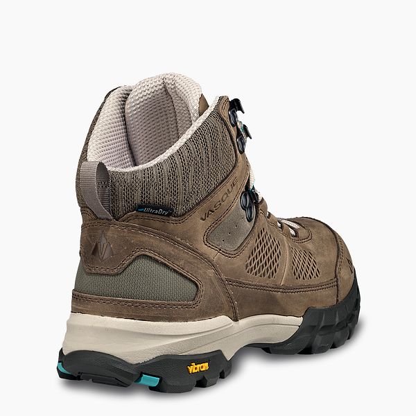 VASQUE BOOTS TALUS AT ULTRADRY WOMEN'S WATERPROOF HIKING BOOT IN BROWN/TEAL 