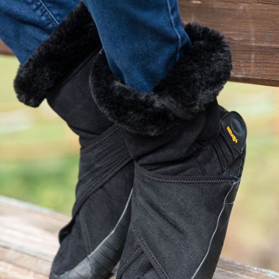 Vibram | Furoshiki Eastern Traveler Classic Shearling Mid Boot Black