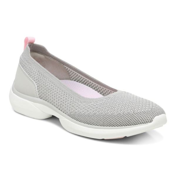 Vionic | Women's Kallie Slip on Sneaker - Grey Metallic